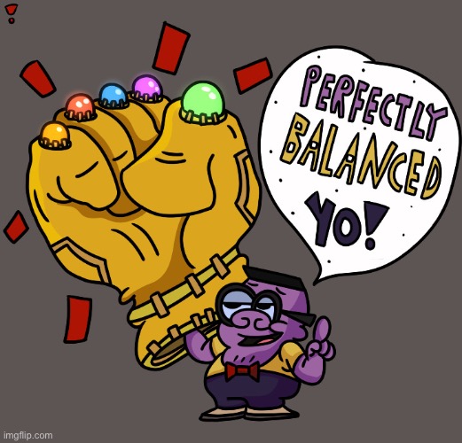 Hey Mandy! | image tagged in irwin,thanos | made w/ Imgflip meme maker