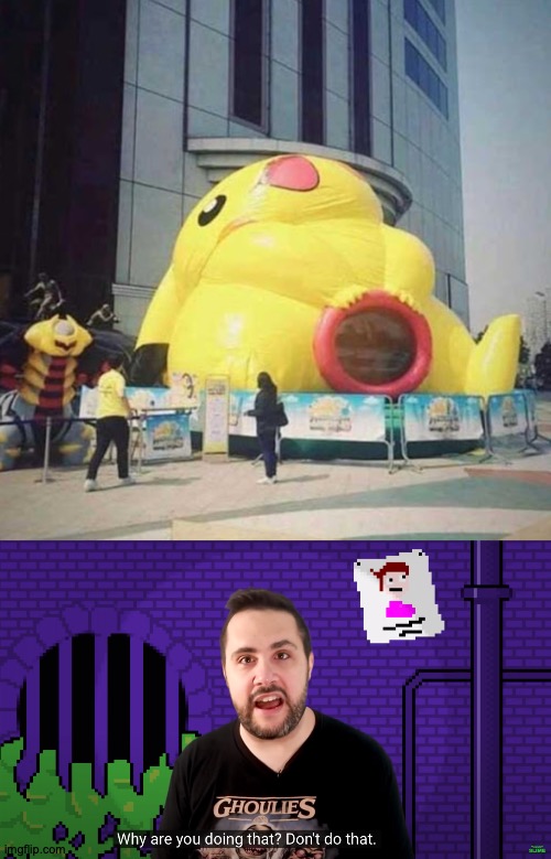 Choo-Choo! | image tagged in why are you doing that don't do that,memes,pikachu,oh god why | made w/ Imgflip meme maker