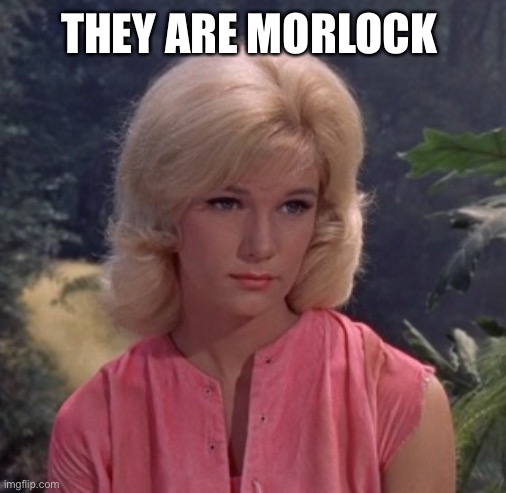 Are they not | THEY ARE MORLOCK | image tagged in weena | made w/ Imgflip meme maker