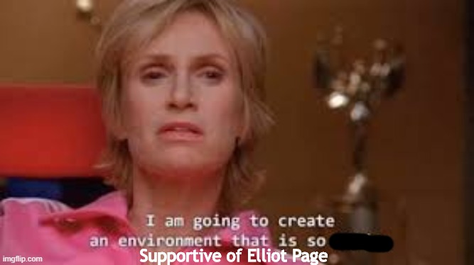 Supportive of Elliot Page | image tagged in UmbrellaAcademy | made w/ Imgflip meme maker