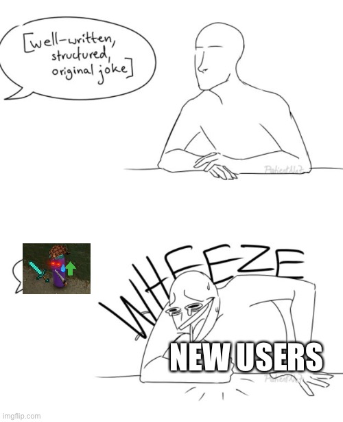 Prove me wrong | NEW USERS | image tagged in wheeze,new users | made w/ Imgflip meme maker