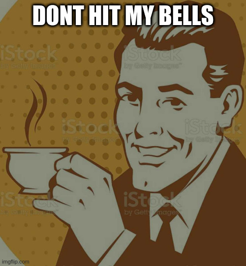 when you decorate the tree | DONT HIT MY BELLS | image tagged in mug approval | made w/ Imgflip meme maker
