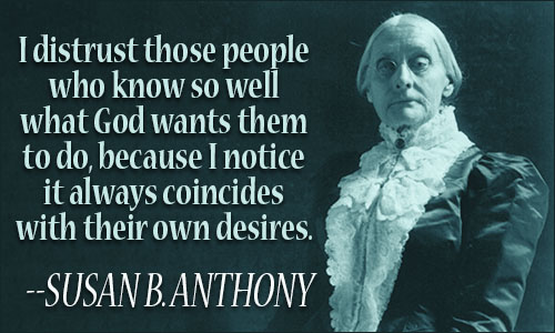 Susan B. Anthony quote Blank Meme Template