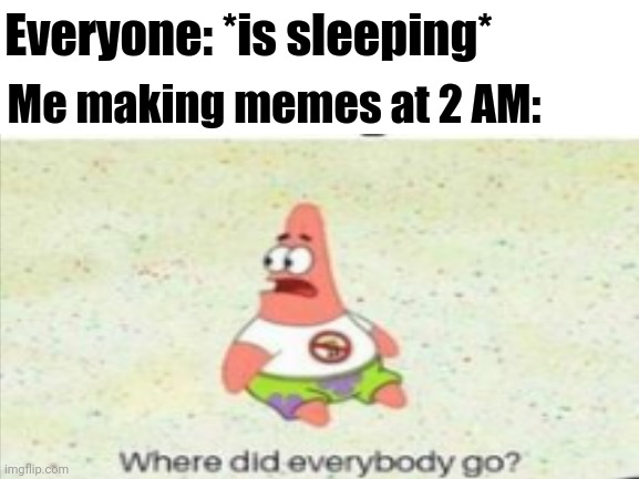 Honestly, I Have Trouble Sleeping XD | Everyone: *is sleeping*; Me making memes at 2 AM: | image tagged in my insomnia go brrr | made w/ Imgflip meme maker