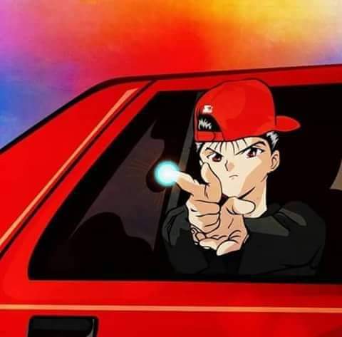 Gangsta Yusuke Urameshi Blank Meme Template