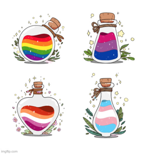 LGBTQ potions ✨ | image tagged in hi | made w/ Imgflip meme maker