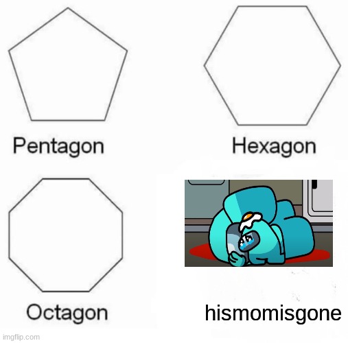 4 | hismomisgone | image tagged in memes,pentagon hexagon octagon | made w/ Imgflip meme maker