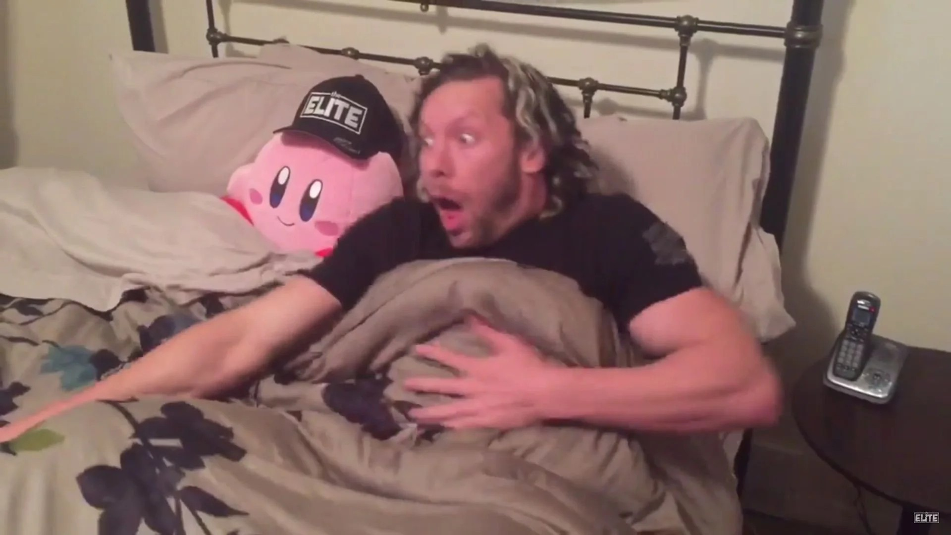 High Quality Kenny Omega Kirby surprised Blank Meme Template