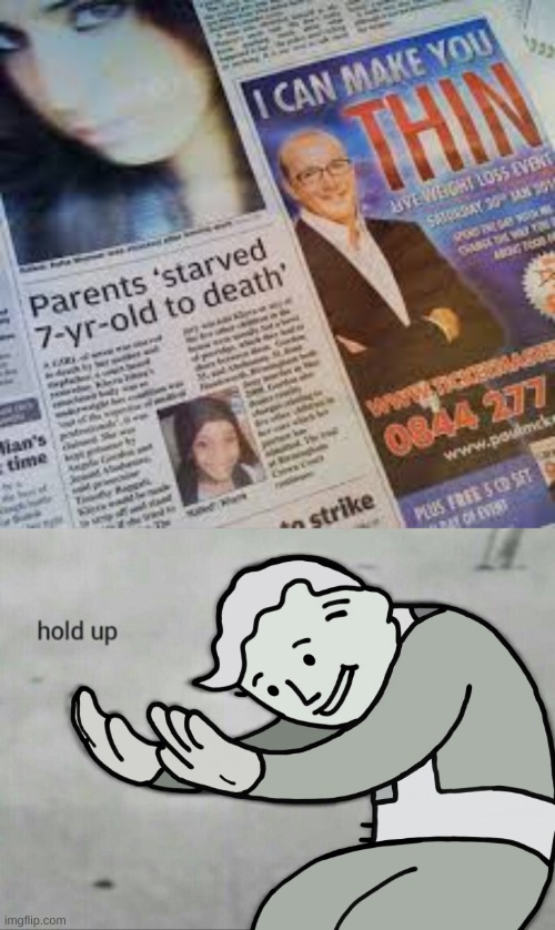 Hold up, this one is a big Newspaper FAIL | image tagged in memes,hold up,newspaper,fun | made w/ Imgflip meme maker