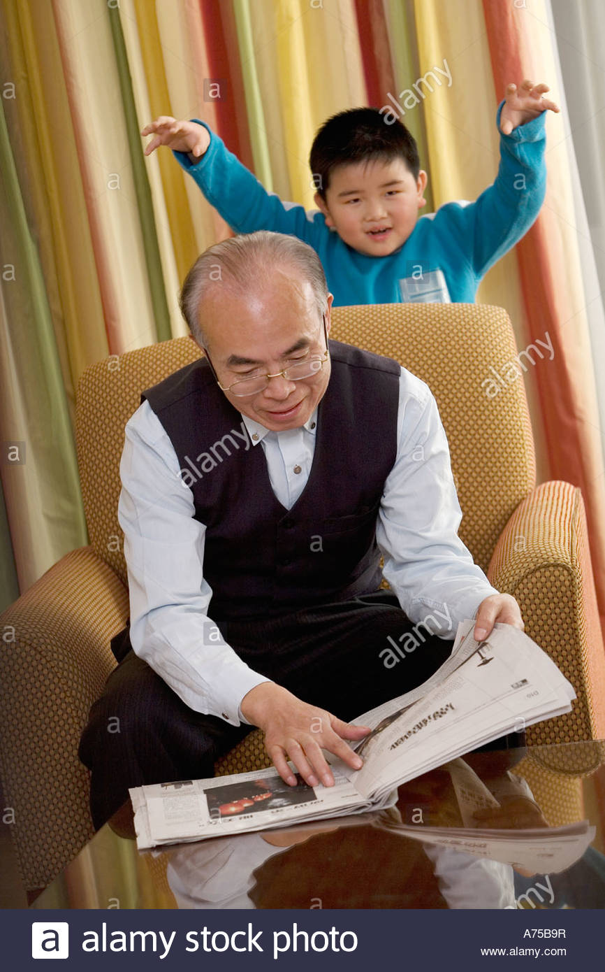 Sneaking Up On Grandpa Blank Meme Template