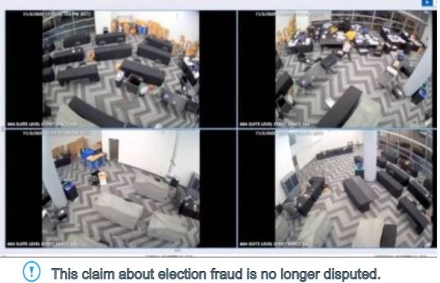 Election Deselection | This claim about election fraud is no longer disputed. | image tagged in election fraud,georgia,state farm arena,election 2020,biden,trump | made w/ Imgflip meme maker