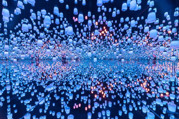 'Forest Of Resonating Lamps' Photo credit: Yukihito Ono | image tagged in awesome,pics,photography | made w/ Imgflip meme maker