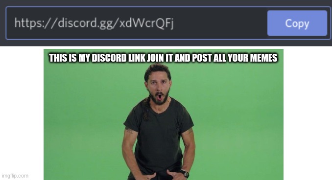 Join my discord | THIS IS MY DISCORD LINK JOIN IT AND POST ALL YOUR MEMES | image tagged in white background,discord | made w/ Imgflip meme maker