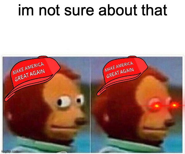 Monkey Puppet | im not sure about that | image tagged in memes,monkey puppet | made w/ Imgflip meme maker