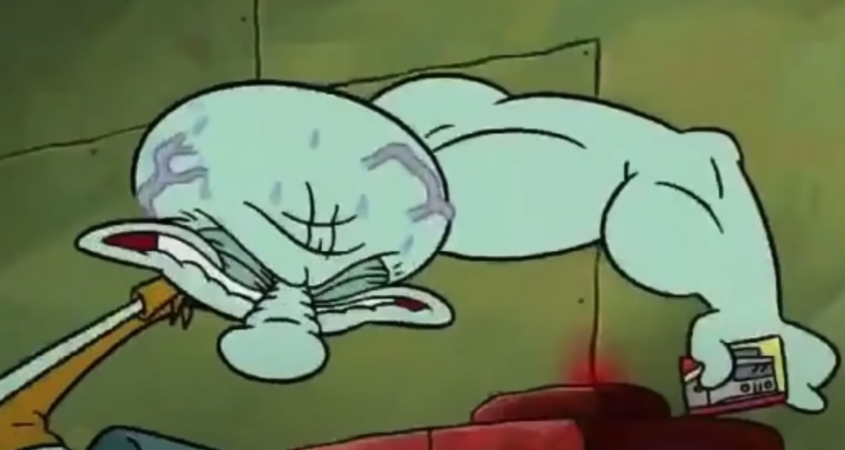 High Quality squidward stronk Blank Meme Template