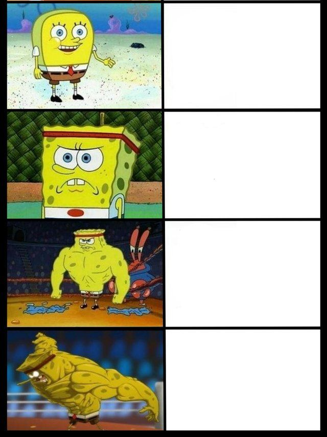 SpongeBob Gets Buffer Blank Meme Template
