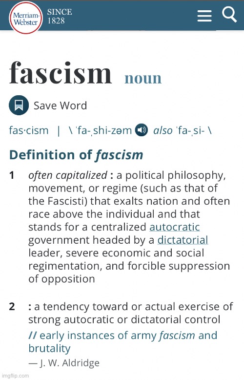 What is fascism, anyway? | image tagged in fascism definition,fascism,fascists,fascist,definition,dictionary | made w/ Imgflip meme maker