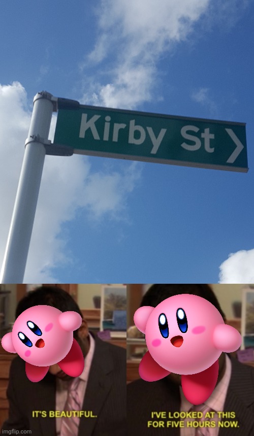 kirby is proud | image tagged in i've looked at this for 5 hours now | made w/ Imgflip meme maker