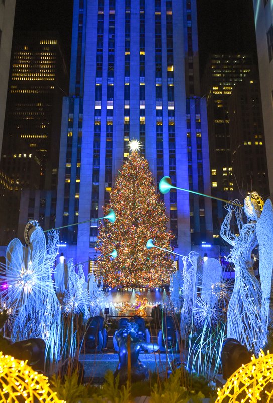 2020 Rockefeller Center Christmas Tree Blank Meme Template