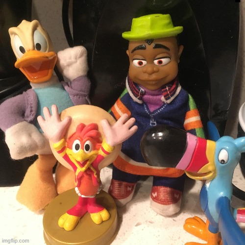 Cartoon Crew | image tagged in donald duck,cousin skeeter,pancho,toucan sam,squad,clique | made w/ Imgflip meme maker