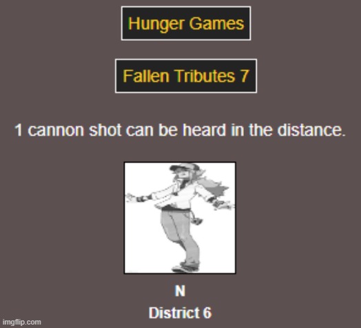 Slowest.  Games.  Ever.  (D7) | image tagged in hunger games | made w/ Imgflip meme maker