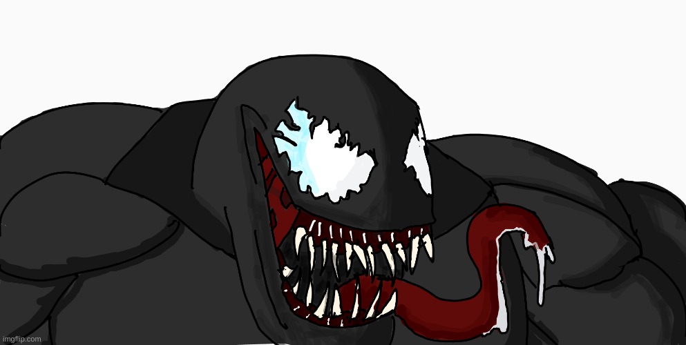 Venom drawing part 2 | image tagged in art,venom | made w/ Imgflip meme maker