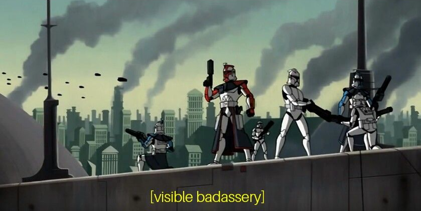 Clone Wars 2003 visible badassery Blank Meme Template