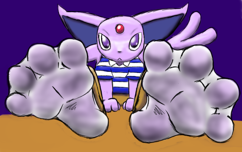 High Quality Espeon Psychic Toes Blank Meme Template