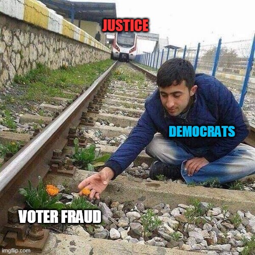 Truth is like a cough. The more you try to suppress it, the more it comes out. | JUSTICE; DEMOCRATS; VOTER FRAUD | image tagged in flower train man,democrats,voter fraud,biden,treason,socialism | made w/ Imgflip meme maker