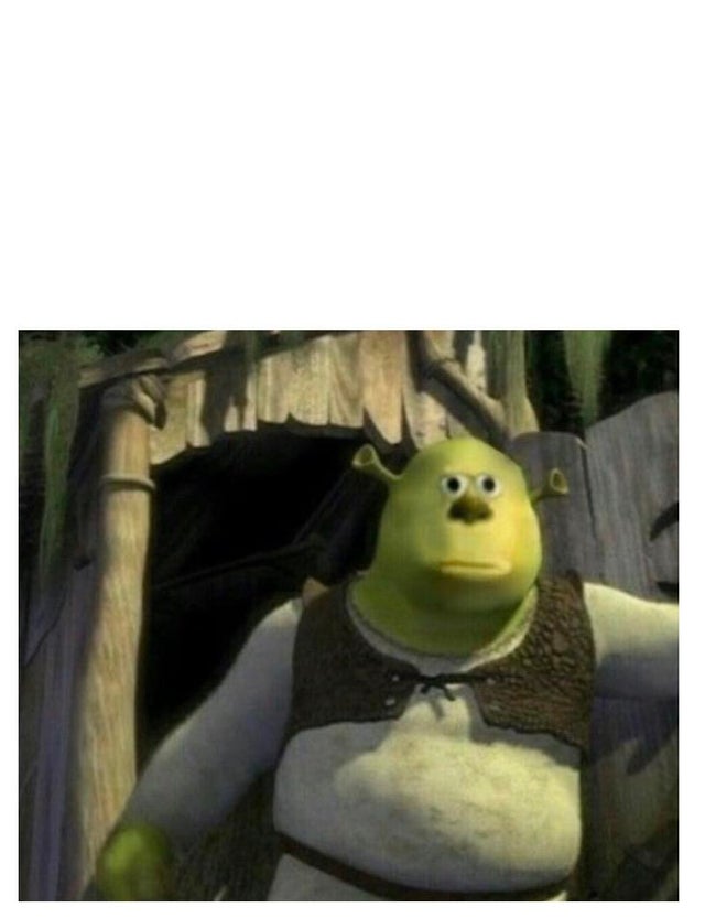 Shrek Wazowski Blank Meme Template