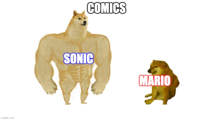 Comic sonic vrs mario | COMICS; SONIC; MARIO | image tagged in sonic the hedgehog,mario | made w/ Imgflip meme maker