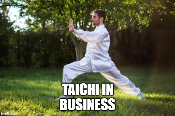 BUSINESS; TAICHI IN | image tagged in made in china | made w/ Imgflip meme maker