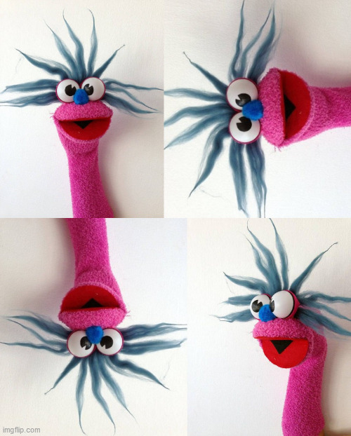 Crazy Sock Puppet x4 | image tagged in crazy sock puppet x4,crazy sock puppet,crazy,sock puppet,crazy puppet,puppet | made w/ Imgflip meme maker