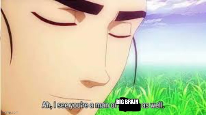 Ah,I see you are a man of culture as well | BIG BRAIN | image tagged in ah i see you are a man of culture as well | made w/ Imgflip meme maker