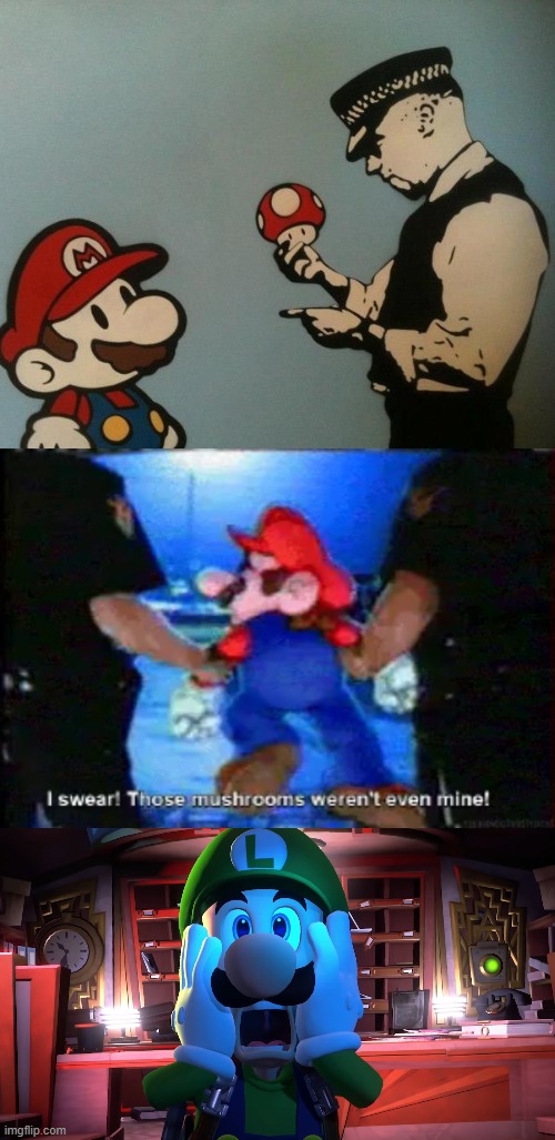 Oh no mario what have you done!!! | image tagged in memes,funny,mario,arrested | made w/ Imgflip meme maker