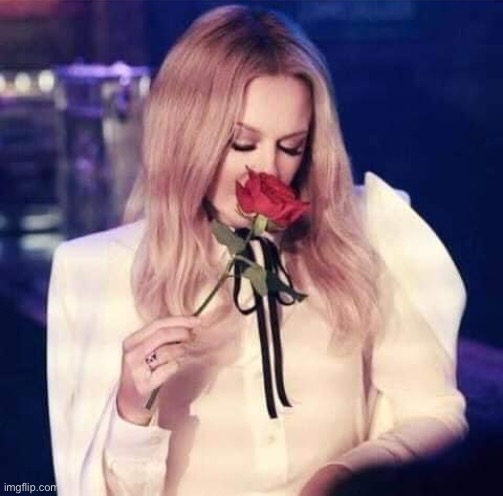 not sure why anyone would give her a flower | image tagged in kylie rose,rose,flower | made w/ Imgflip meme maker