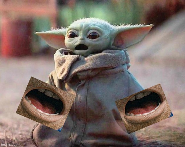 Surprised Baby Yoda | image tagged in surprised baby yoda | made w/ Imgflip meme maker