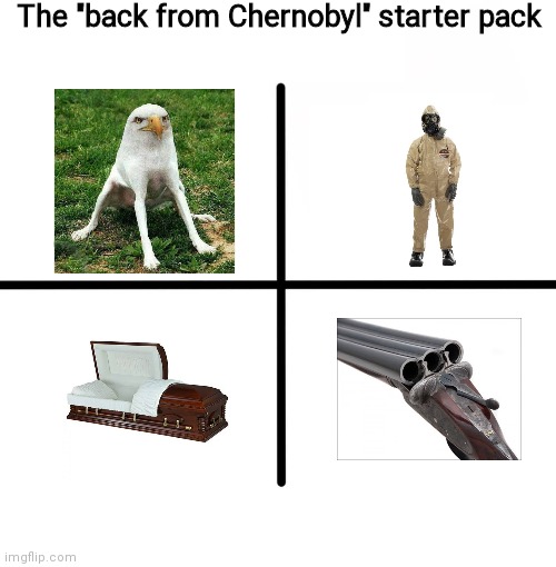Even DBs mutate in Chernobyl |  The "back from Chernobyl" starter pack | image tagged in memes,blank starter pack,chernobyl | made w/ Imgflip meme maker