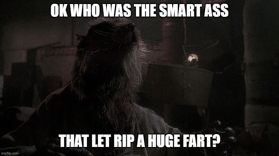 Shredder: ninjas don not fart | OK WHO WAS THE SMART ASS; THAT LET RIP A HUGE FART? | image tagged in shredder ninjas don not fart | made w/ Imgflip meme maker