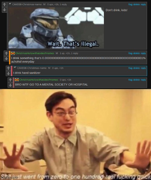 Don't drink hand sanitizer | made w/ Imgflip meme maker