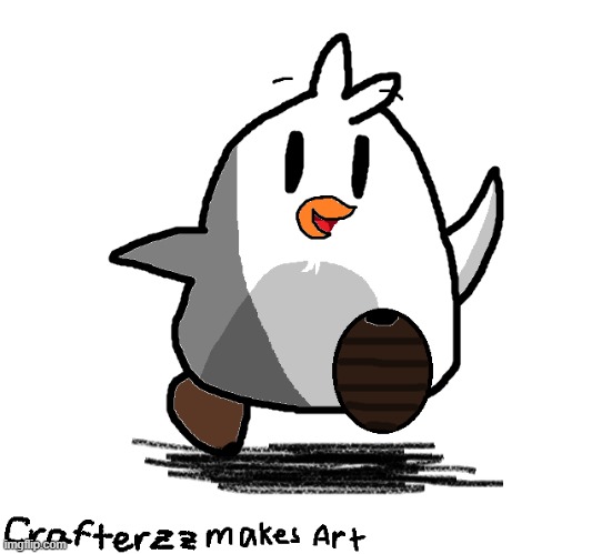 Look what I've made Henry Stickmin into a penguin! | image tagged in henry stickmin,penguins,cartoons | made w/ Imgflip meme maker