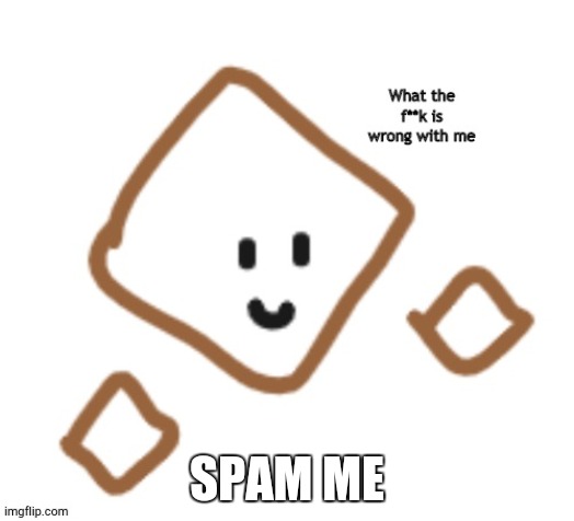 What the f**k is wrong with me | SPAM ME | image tagged in what the f k is wrong with me | made w/ Imgflip meme maker