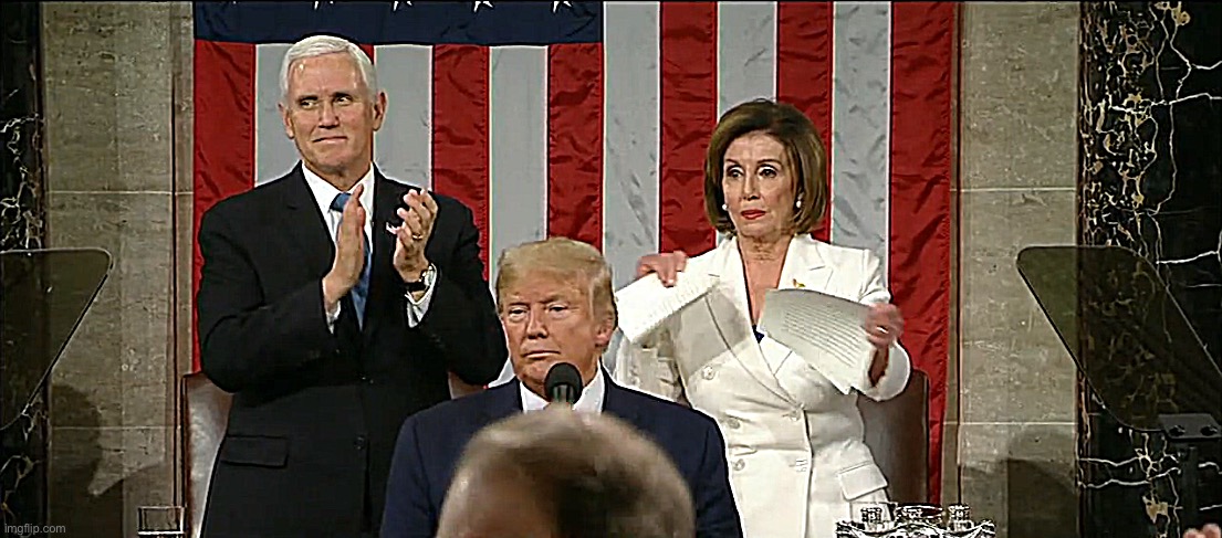 Remembering a defining act of patriotism. | image tagged in pelosi rips speech | made w/ Imgflip meme maker