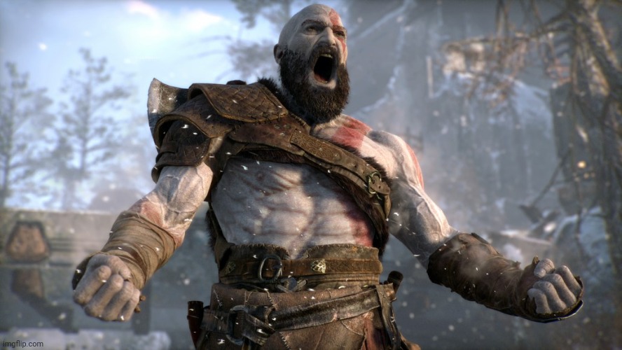 God of War yell | image tagged in god of war yell | made w/ Imgflip meme maker