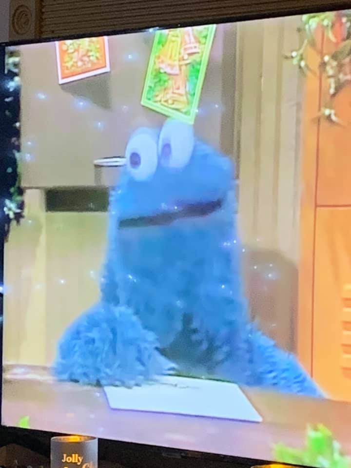 Cookie monster Blank Meme Template