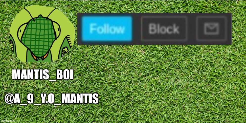 A_9_Y.O_mantis announcement template Blank Meme Template