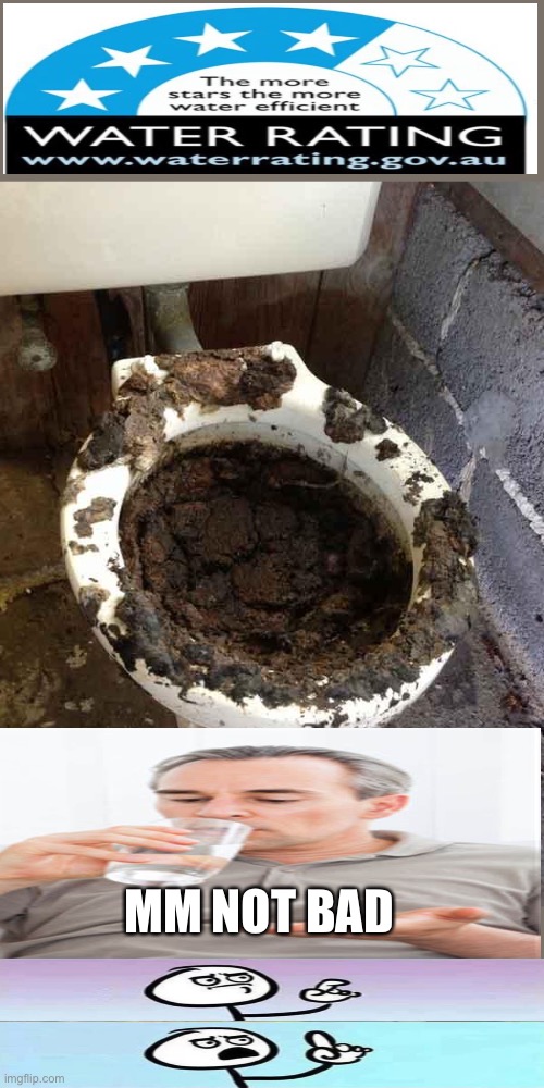 toilet | MM NOT BAD | image tagged in toilet | made w/ Imgflip meme maker