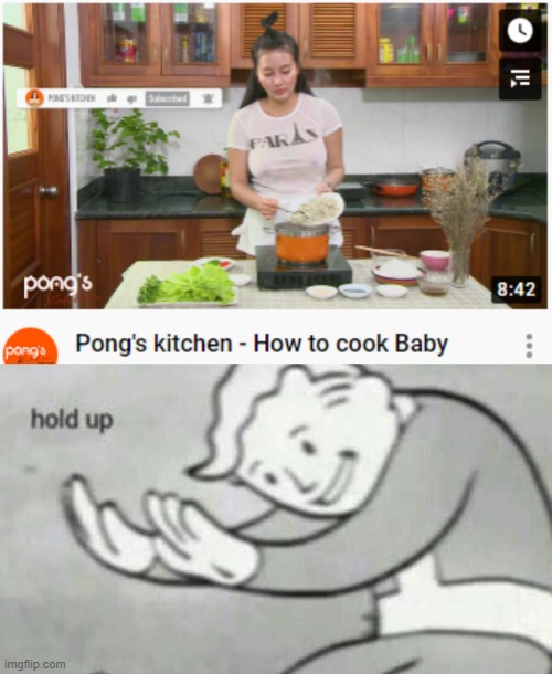 wait a second.... | image tagged in food,baby,fallout hold up | made w/ Imgflip meme maker