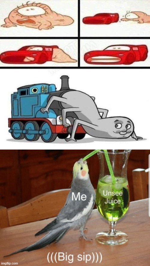 image tagged in unsee juice,thomas the tank engine,birds,memes,funny,help | made w/ Imgflip meme maker