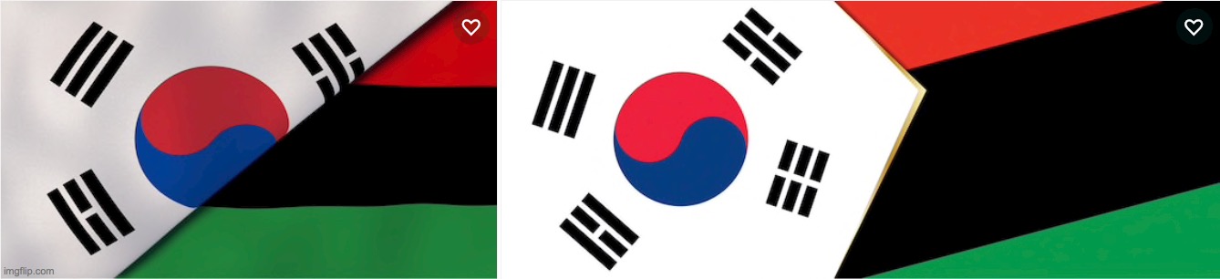 Korean Pan African Flag | image tagged in korean pan african flag | made w/ Imgflip meme maker
